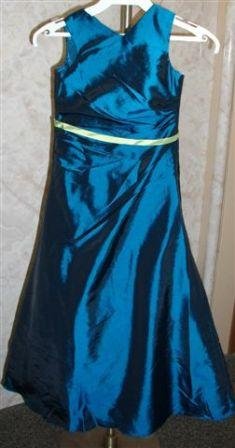 navy flower girl dress